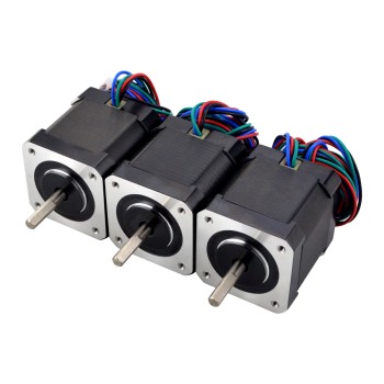 3PCS van Nema 17 Bipolair 59Ncm(83.55oz.in) 2A 42x42x48mm 4 Draden met 1m Kabel & Aansluiting