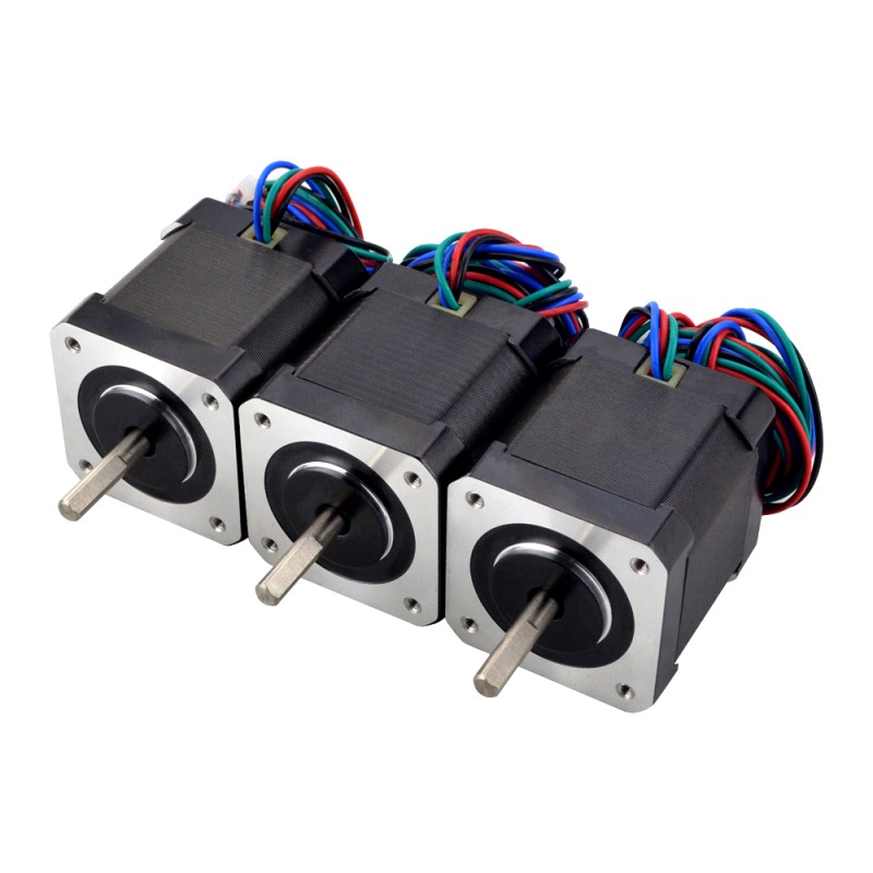 3PCS van Nema 17 Bipolair 59Ncm(83.55oz.in) 2A 42x48mm 4 Draden met 1m Kabel & Aansluiting
