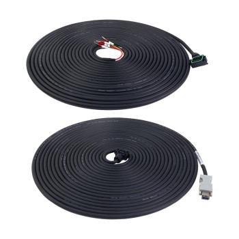 10m(393.7") Motor- en Encoderkabel met connectorenkit voor A6-serie 17-bits servomotor