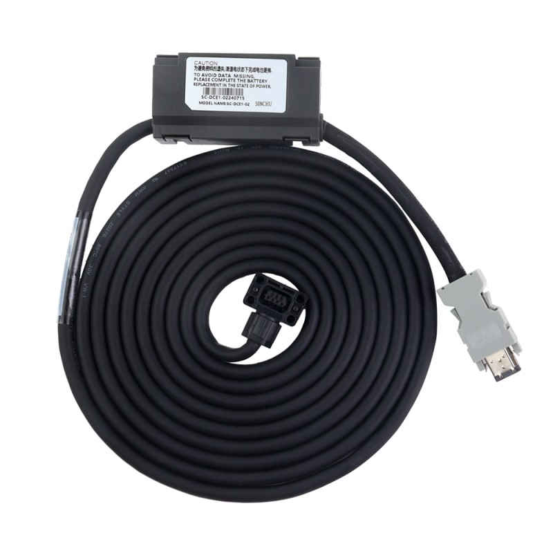 3m(118,11") encoderkabel met accubak voor 17-bit servomotor uit de A6-serie - AS7-C-ENC076-BAT-3.0 | StepperOnline