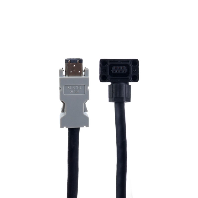 3m(118,11") encoderkabel met accubak voor 17-bit servomotor uit de A6-serie - AS7-C-ENC076-BAT-3.0 | StepperOnline
