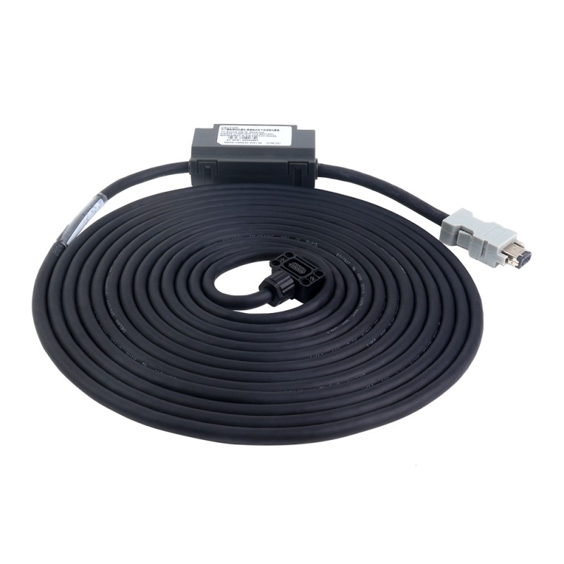 5m(196,85") encoderkabel met accubak voor 17-bit servomotor uit de A6-serie - AS7-C-ENC076-BAT-5.0 | StepperOnline