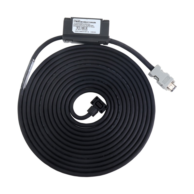 5m(196,85") encoderkabel met accubak voor 17-bit servomotor uit de A6-serie - AS7-C-ENC076-BAT-5.0 | StepperOnline