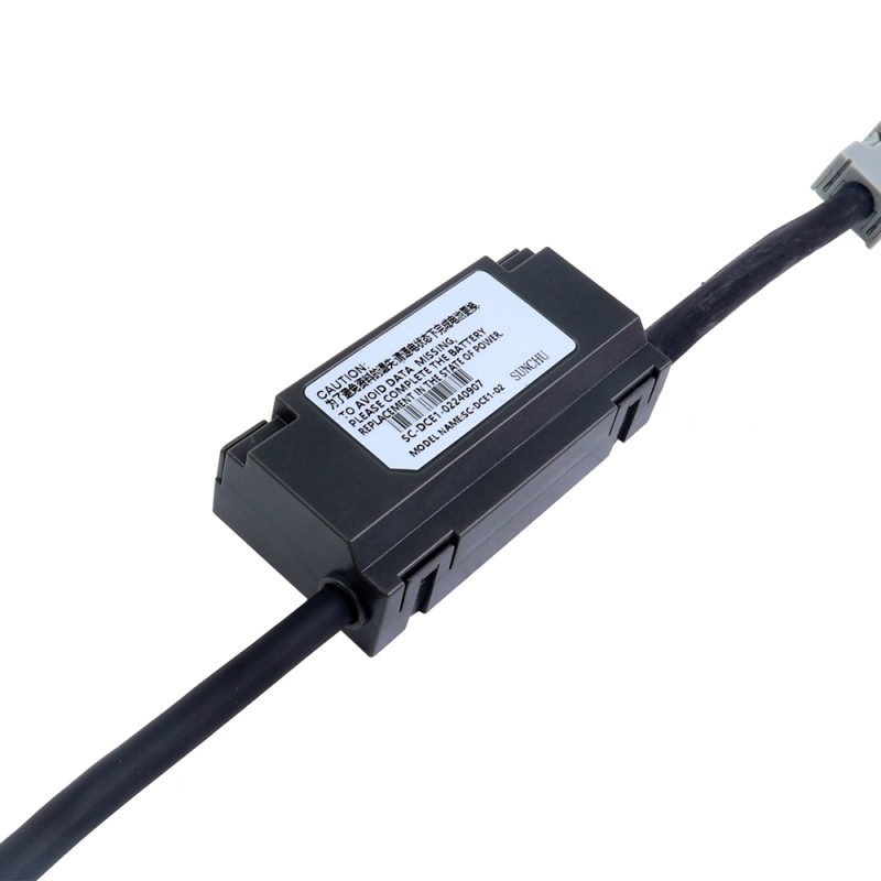 5m(196,85") encoderkabel met accubak voor 17-bit servomotor uit de A6-serie - AS7-C-ENC076-BAT-5.0 | StepperOnline