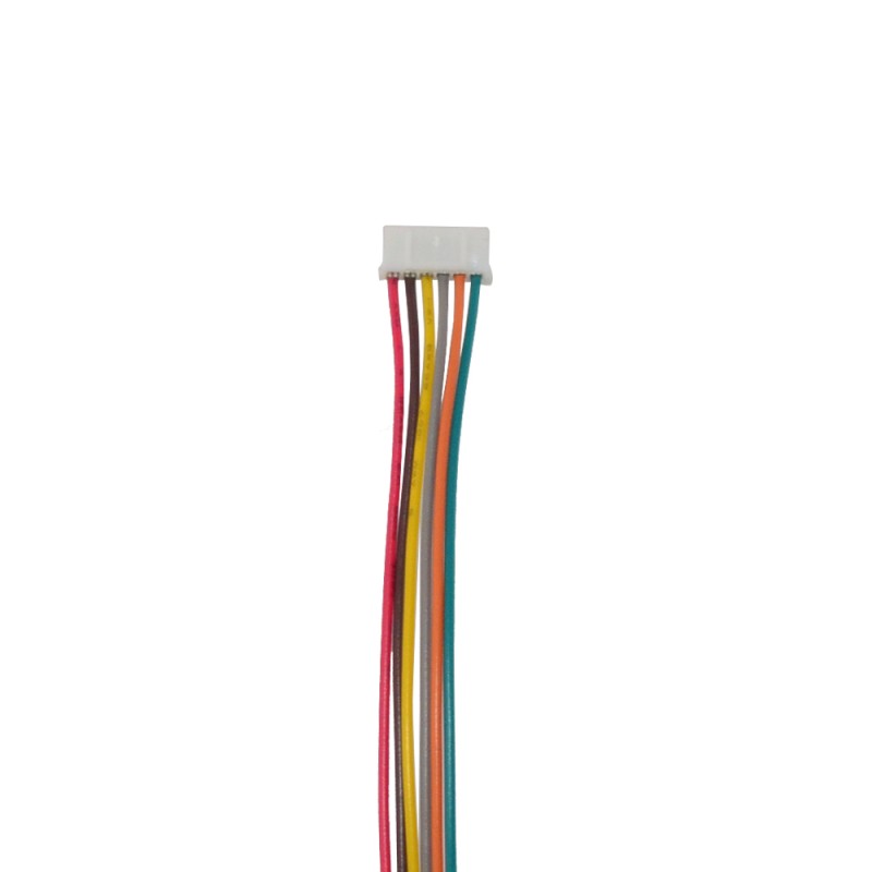 Stappenmotor 6 wrires 400mm kabel met pitch connector