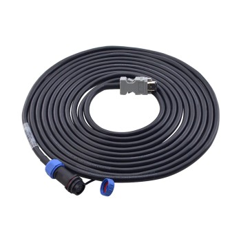5m(196,85") Encoder-verlengkabel met IP65 luchtvaartconnector voor T6-serie 17-bit servomotor