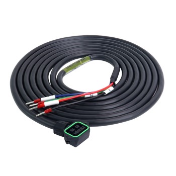 3m (118,11") 4-pins motorverlengkabel met connector voor T6-serie 23-bit servomotor