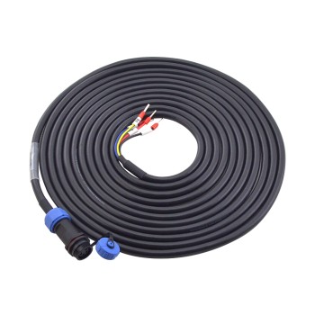 5m(196,85") 4-pins motorverlengkabel met IP65 luchtvaartconnector voor T6-serie 17-bit servomotor