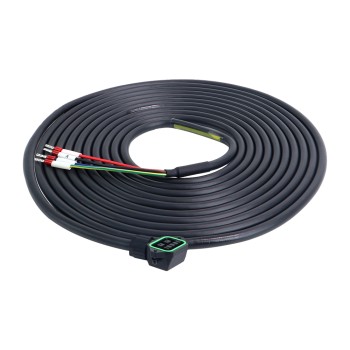 5m(196,85") 4-pins motorverlengkabel met connector voor T6-serie 23-bit servomotor