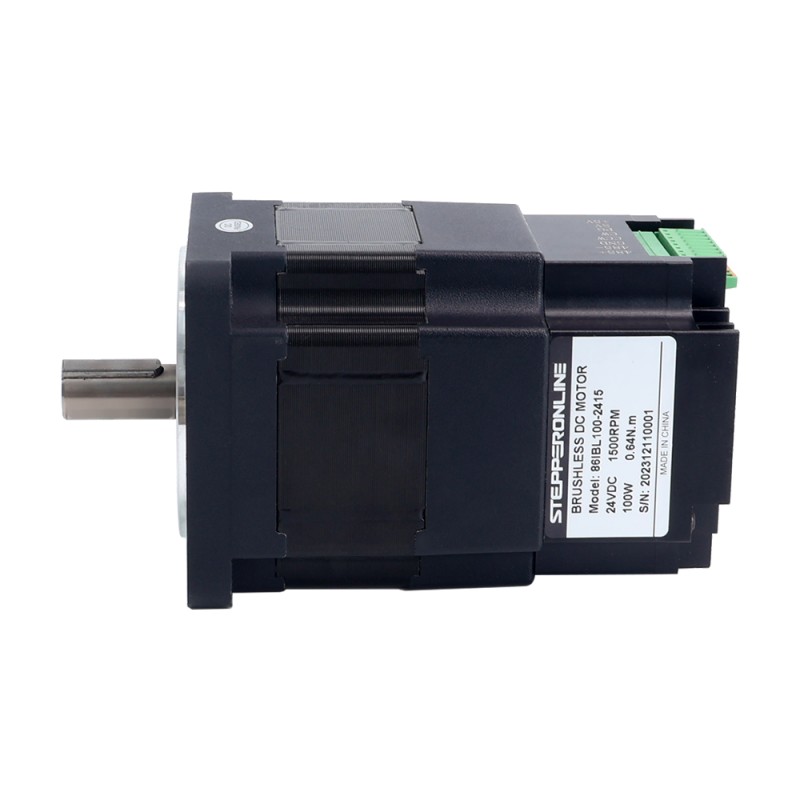 Nema 34 86x86x138mm Geïntegreerde borstelloze gelijkstroommotor 100W 24V 1500RPM 0,64Nm 4,17A w/ Driver