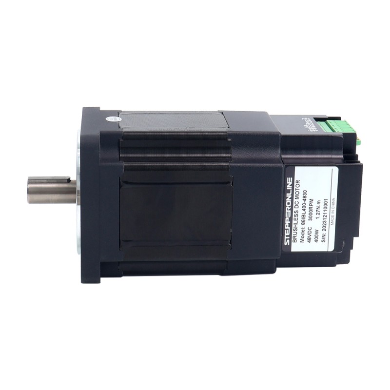 Nema 34 86x86x168mm Geïntegreerde borstelloze gelijkstroommotor 400W 48V 3000RPM 1,27Nm 8,33A w/ Driver