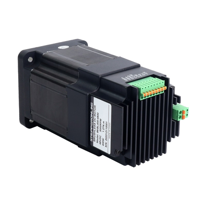 Nema 34 86x86x168mm Geïntegreerde borstelloze gelijkstroommotor 400W 48V 3000RPM 1,27Nm 8,33A w/ Driver