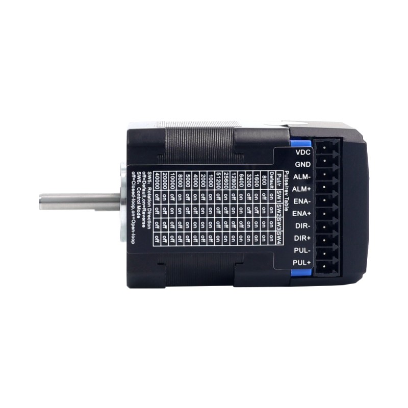 iCL Serie NEMA 17 Geïntegreerde Gesloten Lus Stappenmotor 0.3Nm(42.48oz.in) 20-36VDC met 14-bits Encoder iCL Serie NEMA 17 Geïntegreerde Gesloten Lus Stappenmotor 0.3Nm(42.48oz.in) 20-36VDC met 14-bits Encoder