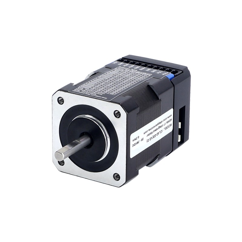 iCL Serie NEMA 17 Geïntegreerde Gesloten Lus Stappenmotor 0.3Nm(42.48oz.in) 20-36VDC met 14-bits Encoder iCL Serie NEMA 17 Geïntegreerde Gesloten Lus Stappenmotor 0.3Nm(42.48oz.in) 20-36VDC met 14-bits Encoder