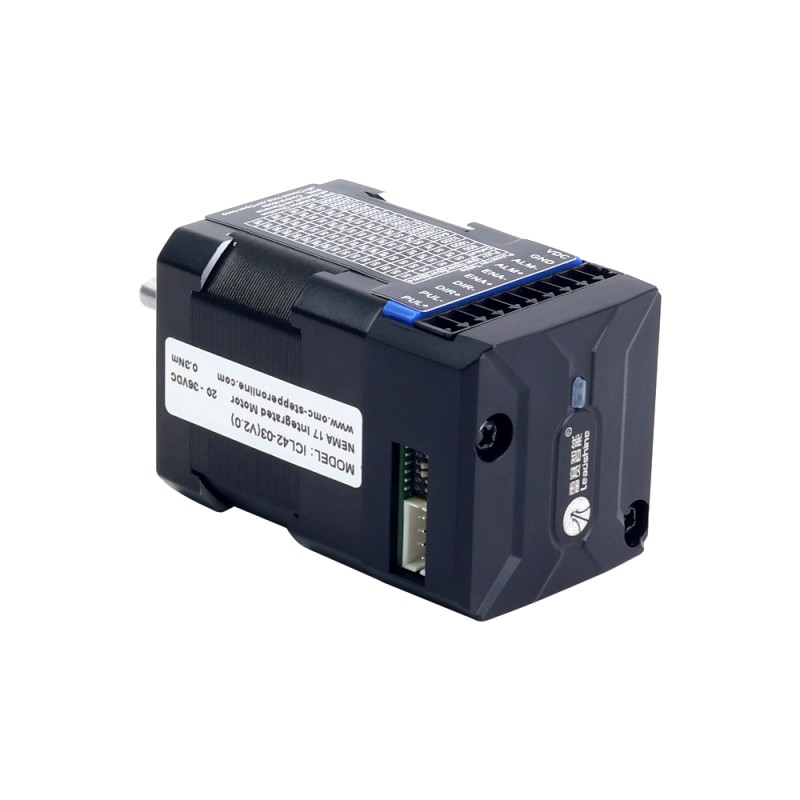 iCL Serie NEMA 17 Geïntegreerde Gesloten Lus Stappenmotor 0.3Nm(42.48oz.in) 20-36VDC met 14-bits Encoder iCL Serie NEMA 17 Geïntegreerde Gesloten Lus Stappenmotor 0.3Nm(42.48oz.in) 20-36VDC met 14-bits Encoder