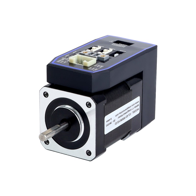 iCL serie NEMA 17 geïntegreerde RS485 Closed Loop stappenmotor 0,4 Nm (56,64oz.in) 20-36VDC met 14-bits encoder