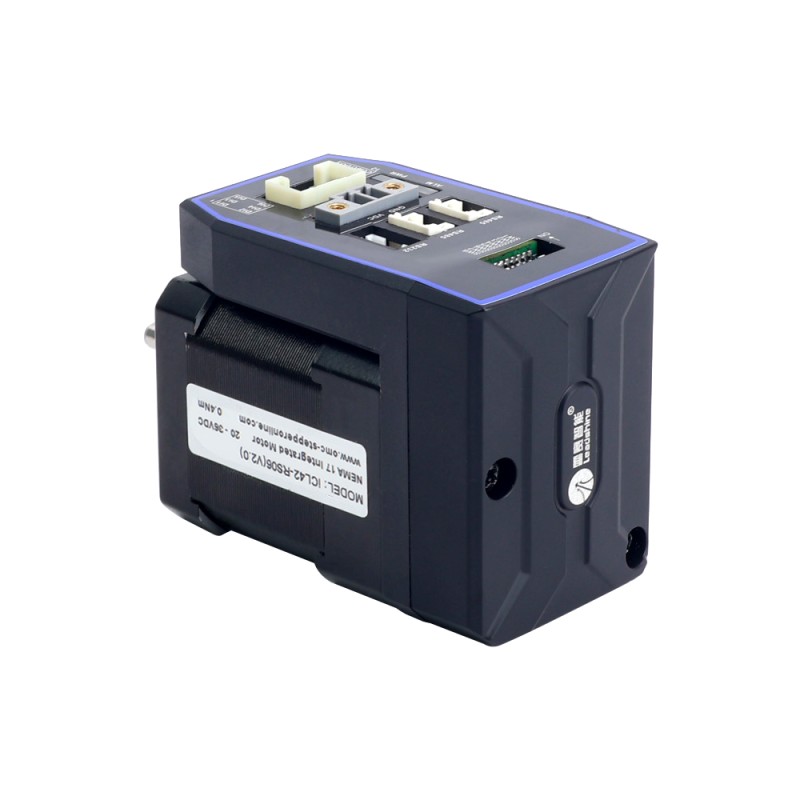 iCL serie NEMA 17 geïntegreerde RS485 Closed Loop stappenmotor 0,4 Nm (56,64oz.in) 20-36VDC met 14-bits encoder