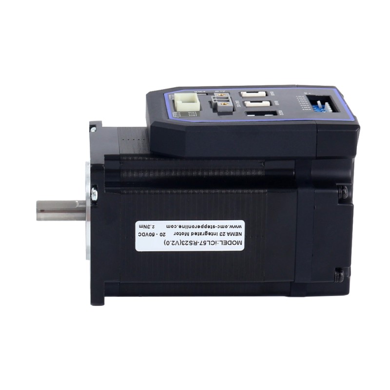 iCL serie NEMA 23 geïntegreerde RS485 Closed Loop stappenmotor 2,3 Nm (325,71oz.in) 20-50VDC met 14-bits encoder