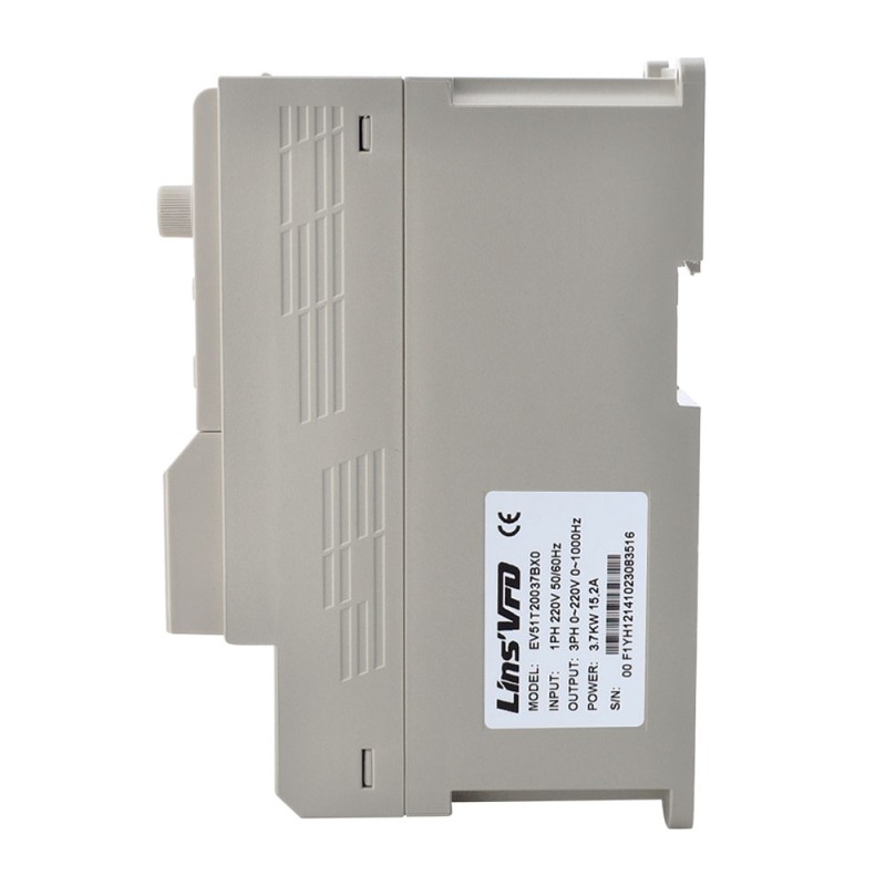 EV51 serie VFD 5 pk 3.7KW 15.2A één fase / drie fase 220V CNC spindel motor variabele frequentieaandrijving