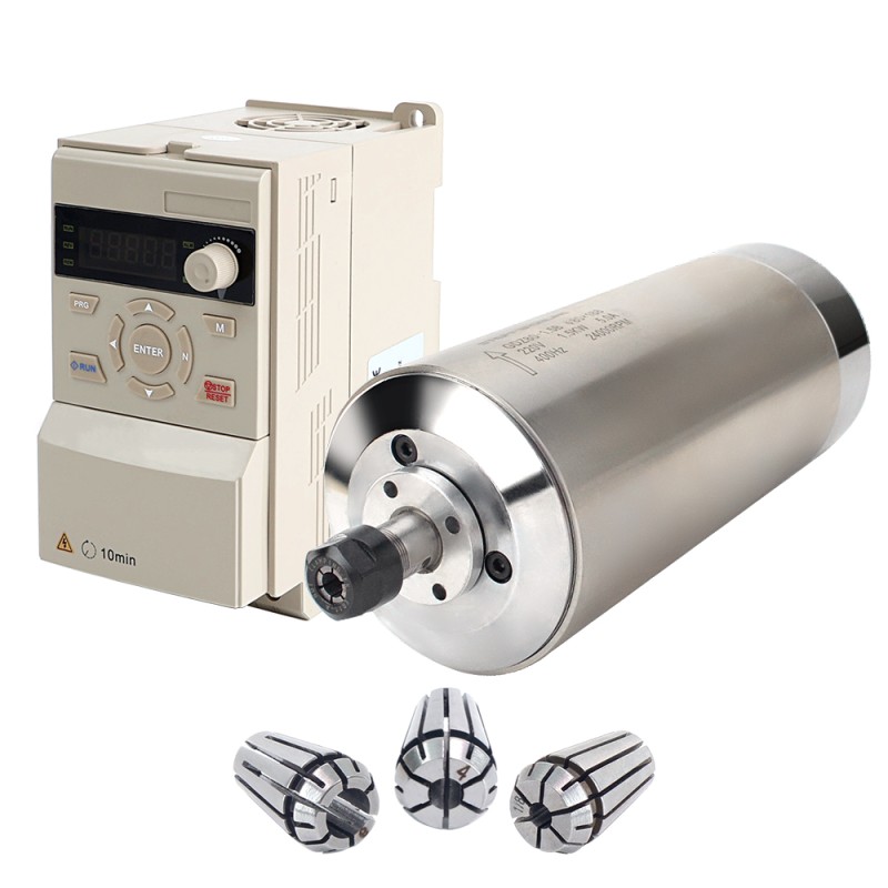 220V 1.5KW Φ 80x181.5mm watergekoelde spindelmotor en 2HP 1.5KW 7.0A variabele frequentieaandrijving kit - VSK-W1.5B | StepperOnline