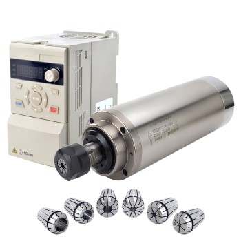 220V 2.2KW Φ80x210mm watergekoelde asmotor en 3HP 2.2KW 12.5A variabele frequentieregelaar kit