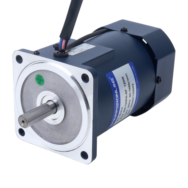 120W 110VAC 60Hz 90-1550RPM 0,72Nm(101,96oz.in) Flens 90mm Eenfasige AC-motor met variabele snelheid - 5IK120RA-AF | StepperOnline