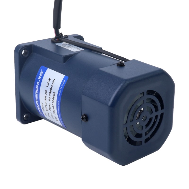 120W 110VAC 60Hz 90-1550RPM 0,72Nm(101,96oz.in) Flens 90mm Eenfasige AC-motor met variabele snelheid - 5IK120RA-AF | StepperOnline