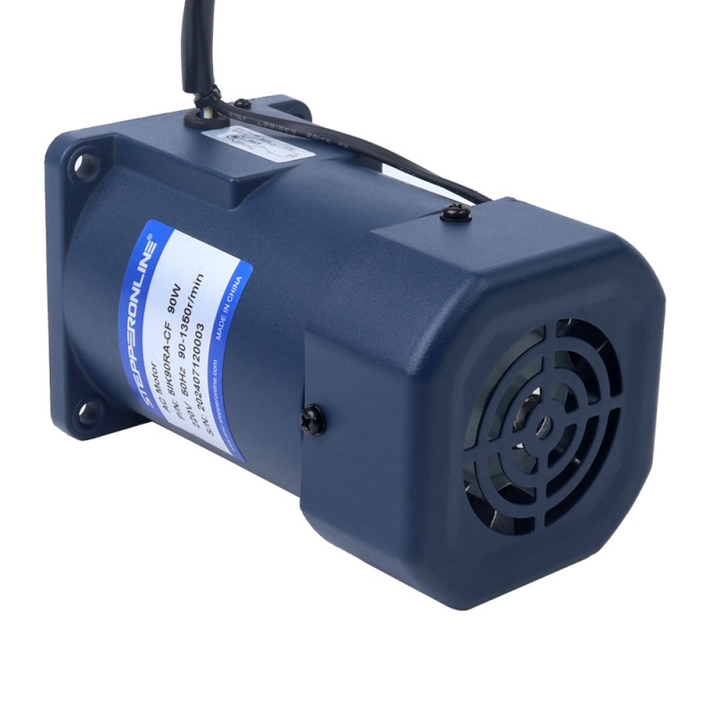 90W 220VAC 50Hz 90-1350RPM 0,675Nm(95,59oz.in) Flens 90mm Eenfasige AC-motor met variabele snelheid - 5IK90RA-CF | StepperOnline