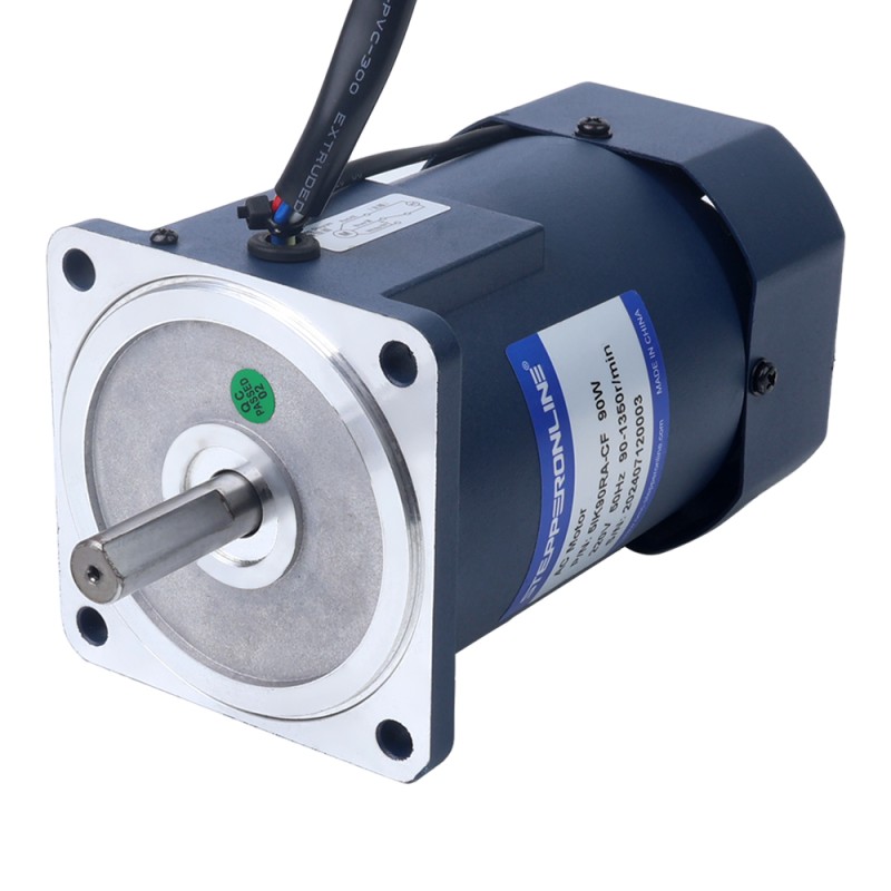 90W 220VAC 50Hz 90-1350RPM 0,675Nm(95,59oz.in) Flens 90mm Eenfasige AC-motor met variabele snelheid - 5IK90RA-CF | StepperOnline