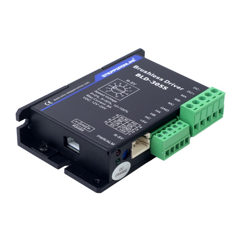 Digitale borstelloze DC-motordriver 12-24VDC Max 8.0A 120W - BLD-305S | StepperOnline