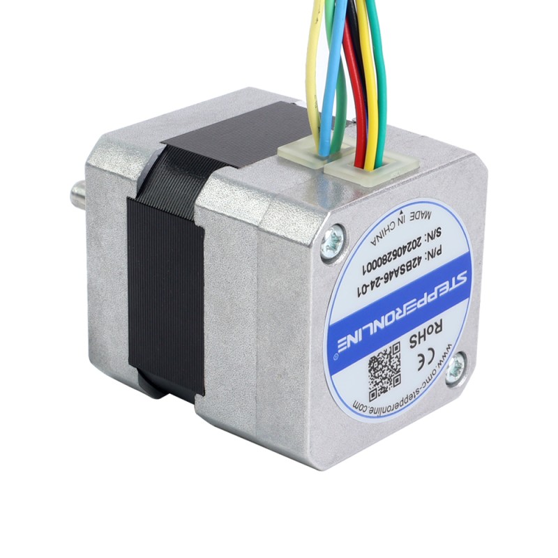 24V 3000RPM 0,08Nm 25W 1,80A 42x42x46mm BLDC-motor - 42BSA46-24-01 | StepperOnline