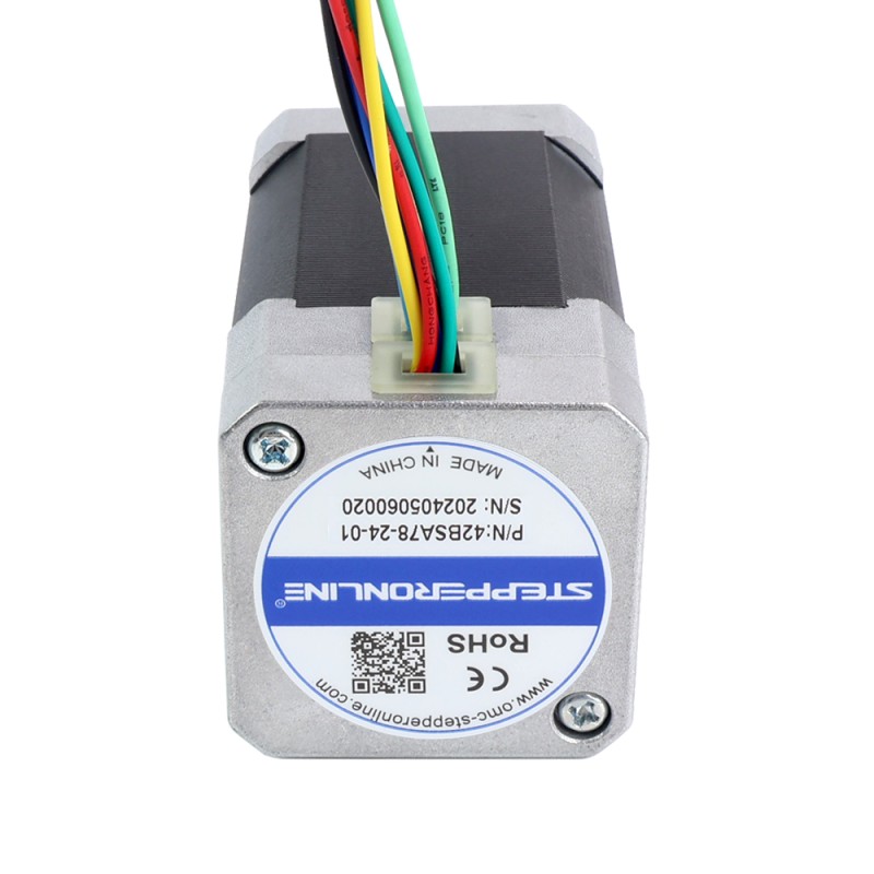 24V 3000RPM 0,24Nm 75W 4,80A 42x42x78mm BLDC-motor - 42BSA78-24-01 | StepperOnline