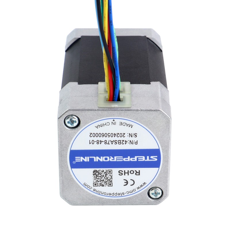 48V 3000RPM 0,24Nm 75W 2,40A 42x42x78mm BLDC-motor - 42BSA78-48-01 | StepperOnline