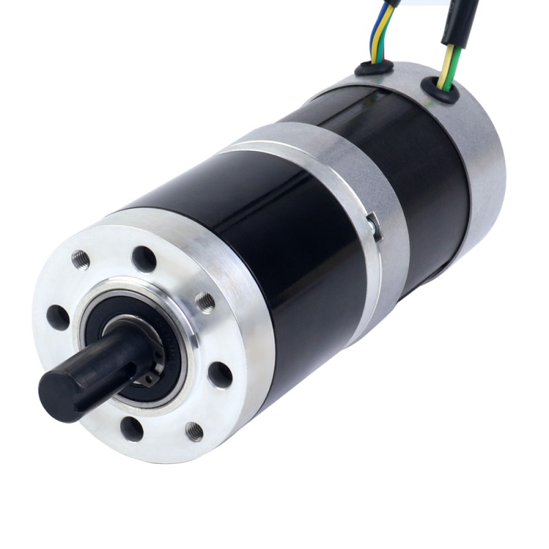 24V 101W ronde BLDC-motor met tandwieloverbrenging 20,00Nm(2832.23oz.in) 100:1 ronde planetaire versnellingsbak - 57BYA74-24-01-PG100 | StepperOnline