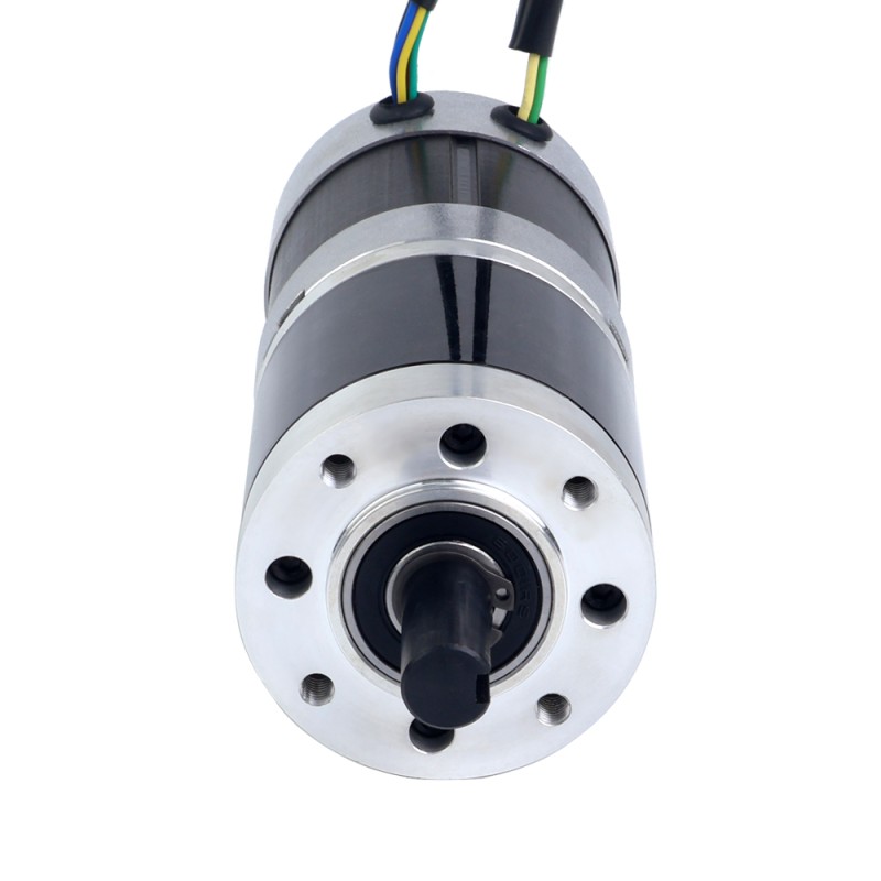 24V 101W ronde BLDC-motor met tandwieloverbrenging 20,00Nm(2832.23oz.in) 100:1 ronde planetaire versnellingsbak - 57BYA74-24-01-PG100 | StepperOnline