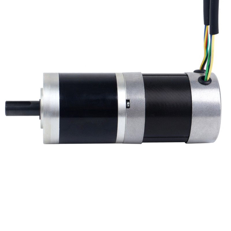 24V 101W ronde BLDC-motor met tandwieloverbrenging 11,42Nm(1617,20oz.in) 51:1 ronde planetaire versnellingsbak - 57BYA74-24-01-PG51 | StepperOnline