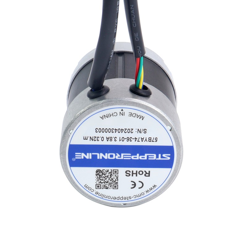 36V 3000 RPM 0,32Nm 101W 3,80A Φ57x73,5mm BLDC-motor - 57BYA74-36-01 | StepperOnline