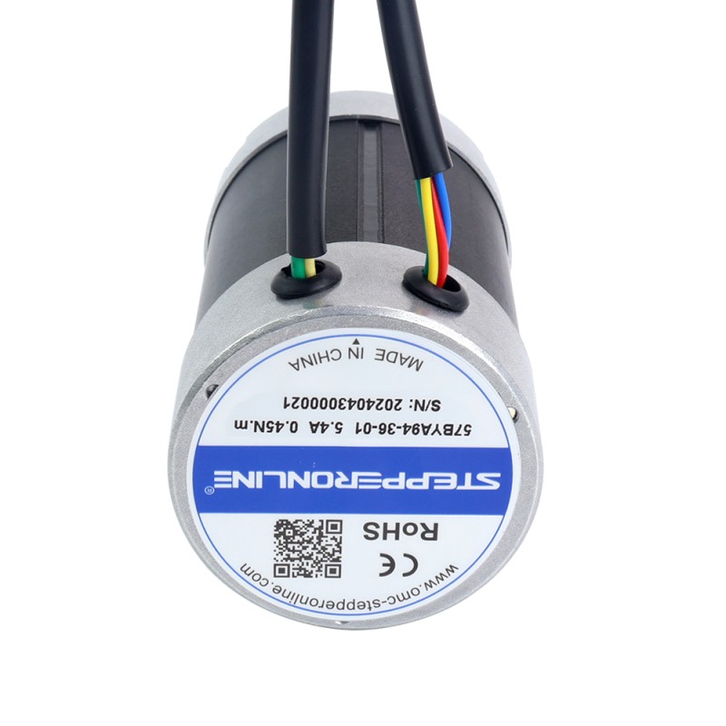 36V 3000 RPM 0,45Nm 141W 5,40A Φ57x93,5mm BLDC-motor - 57BYA94-36-01 | StepperOnline