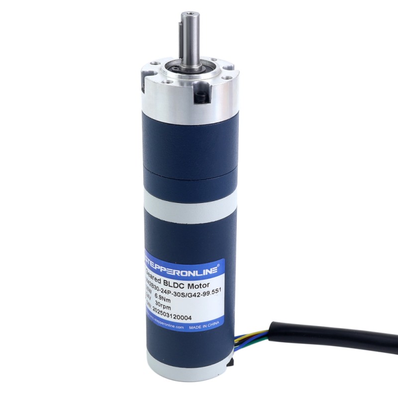 24V 30W 30RPM Tandwielborsteloze DC-motor 6,90Nm(977,12oz.in) 99,5:1 Planetair reductiemechanisme - M42B30-24P-30S/G42-99.5S1 | StepperOnline 24V 30W 30RPM Tandwielborsteloze DC-motor 6,90Nm(977,12oz.in) 99,5:1 Planetair reductiemechanisme - M42B30-24P-30S/G42-99.5S1 | StepperOnline