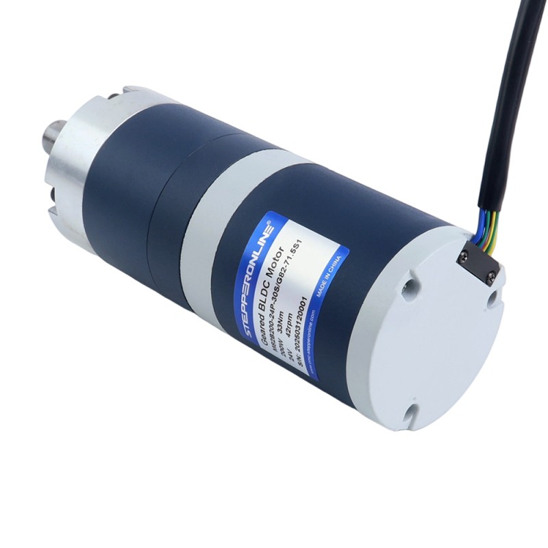 24V 200W 42RPM Tandwielborsteloze DC-motor 33,00Nm(4673,18oz.in) 71,5:1 Planetair reductiemechanisme - M82B200-24P-30S/G82-71.5S1 | StepperOnline 24V 200W 42RPM Tandwielborsteloze DC-motor 33,00Nm(4673,18oz.in) 71,5:1 Planetair reductiemechanisme - M82B200-24P-30S/G82-71.5S1 | StepperOnline