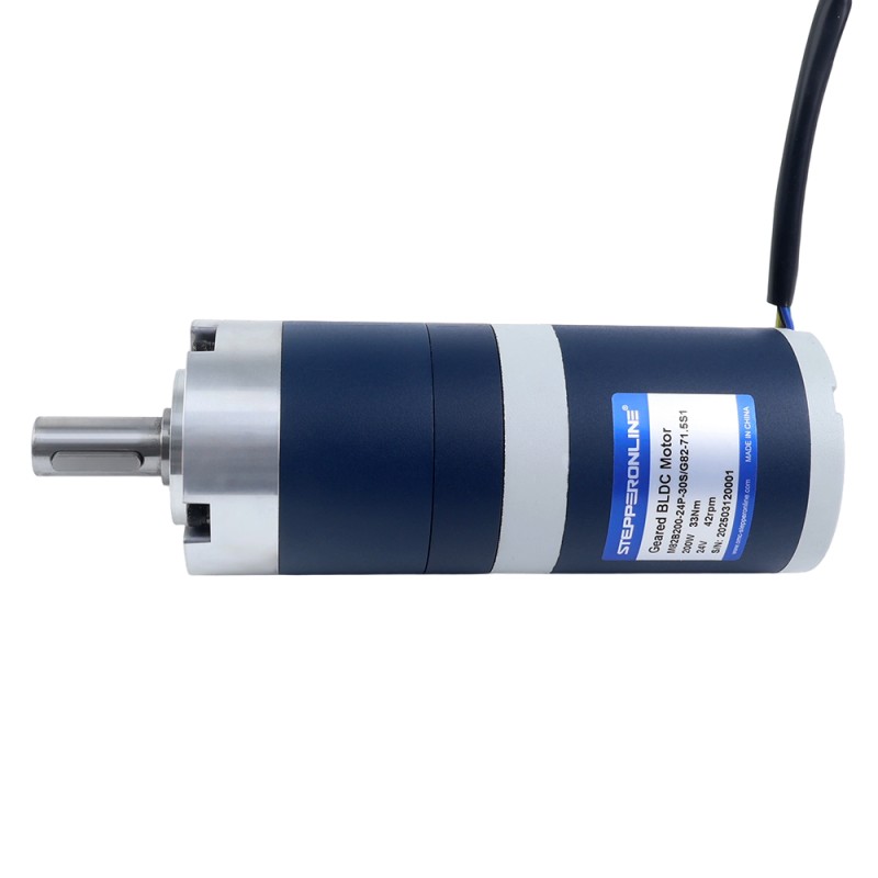 24V 200W 42RPM Tandwielborsteloze DC-motor 33,00Nm(4673,18oz.in) 71,5:1 Planetair reductiemechanisme - M82B200-24P-30S/G82-71.5S1 | StepperOnline 24V 200W 42RPM Tandwielborsteloze DC-motor 33,00Nm(4673,18oz.in) 71,5:1 Planetair reductiemechanisme - M82B200-24P-30S/G82-71.5S1 | StepperOnline