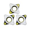 3Pcs NEMA 17 Stepper Staal en Rubber Trillingsdempers met 4 M3 Schroeven