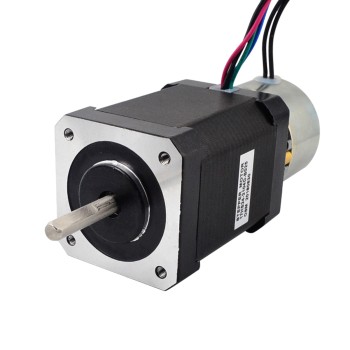 Nema 17-stappenmotor 0,65 Nm (92 oz.in) met wrijvingskoppel van rem 0,25 Nm (35,4 oz.in)