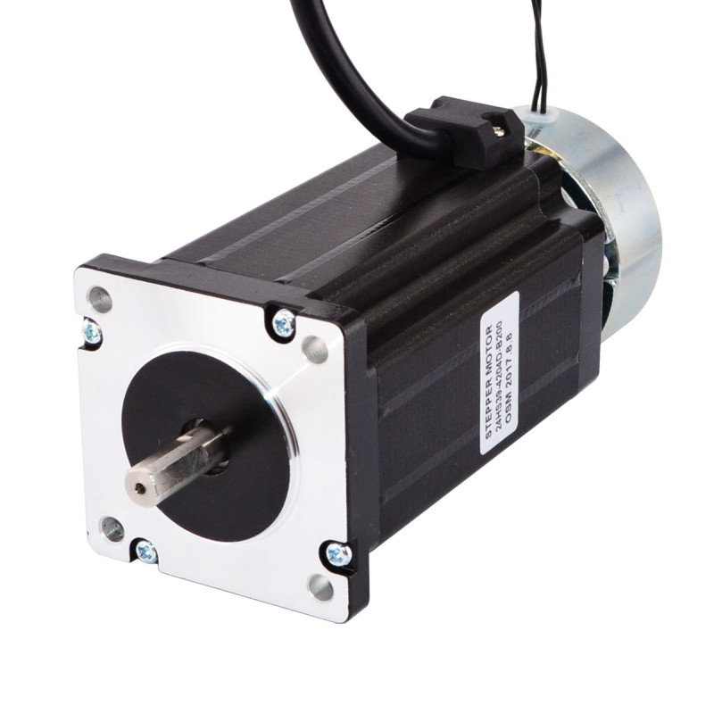 Nema 24-stappenmotor 4,0 Nm (566 oz.in) met wrijvingskoppel van rem 2,0 Nm (283 oz.in)
