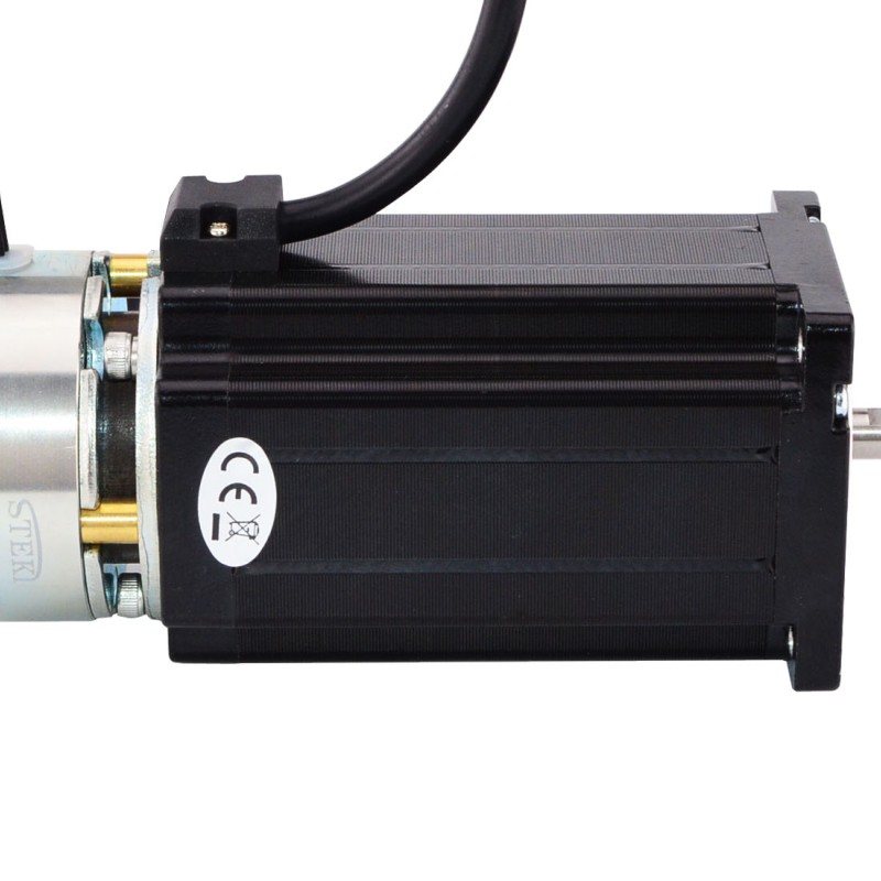 Nema 24-stappenmotor 4,0 Nm (566 oz.in) met wrijvingskoppel van rem 2,0 Nm (283 oz.in)