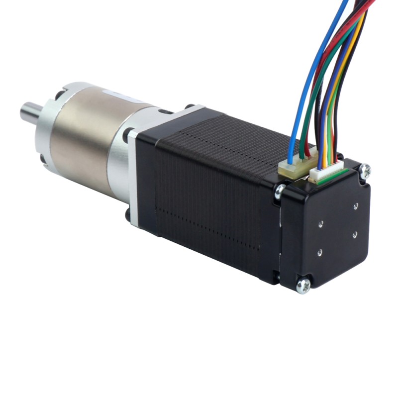 Nema 11 stappenmotor met hoge precisie versnellingsbak overbrengingsverhouding 16:1 en magnetische encoder 1000PPR(4000CPR) - 11HS20-0674D-EGS16-AR4 | StepperOnline