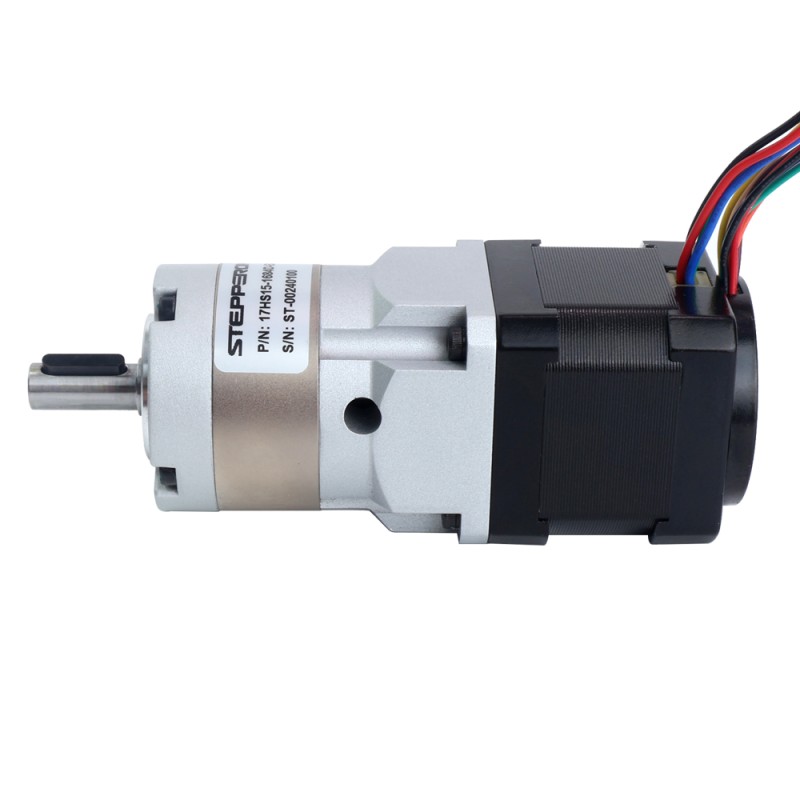 Nema 17 stappenmotor met hoge precisie versnellingsbak overbrengingsverhouding 10:1 en magnetische encoder 1000PPR(4000CPR) - 17HS15-1684D-EG10-AR4 | StepperOnline