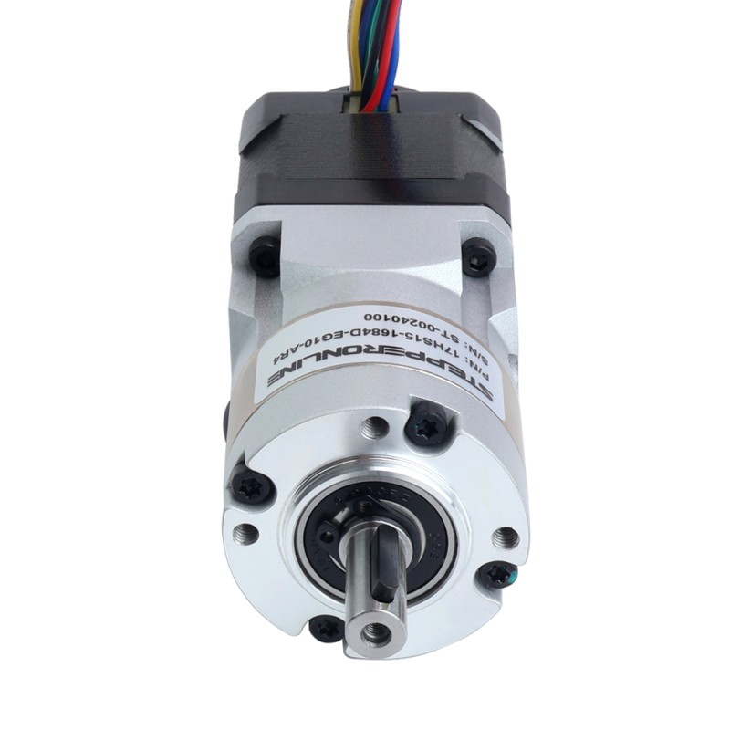 Nema 17 stappenmotor met hoge precisie versnellingsbak overbrengingsverhouding 10:1 en magnetische encoder 1000PPR(4000CPR) - 17HS15-1684D-EG10-AR4 | StepperOnline