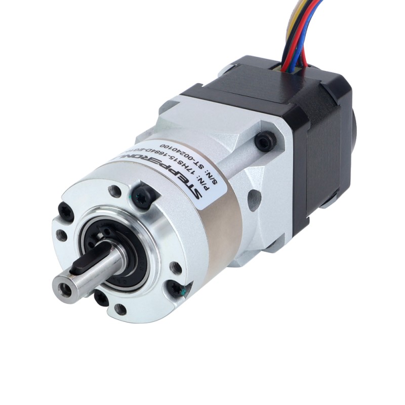 Nema 17 stappenmotor met hoge precisie versnellingsbak overbrengingsverhouding 10:1 en magnetische encoder 1000PPR(4000CPR) - 17HS15-1684D-EG10-AR4 | StepperOnline