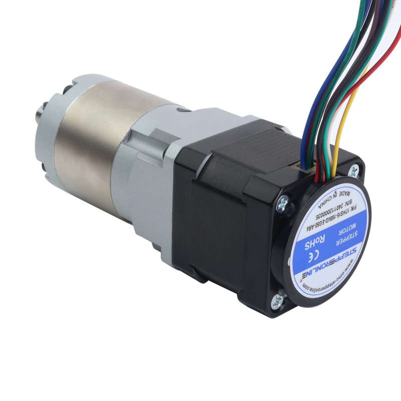 Nema 17 stappenmotor met hoge precisie versnellingsbak overbrengingsverhouding 50:1 en magnetische encoder 1000PPR(4000CPR) - 17HS15-1684D-EG50-AR4 | StepperOnline Nema 17 stappenmotor met hoge precisie versnellingsbak overbrengingsverhouding 50:1 en magnetische encoder 1000PPR(4000CPR) - 17HS15-1684D-EG50-AR4 | StepperOnline